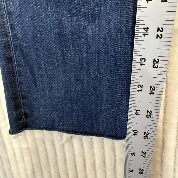 FRAME DENIM Le High Rise Straight Jeans Pants Cobain Blue Size 25x27 - Picture 5 of 12